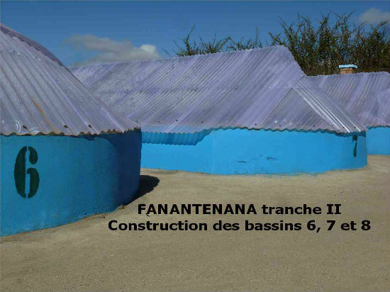 Fanantenana, les nouveaux bassins de la tranche 2